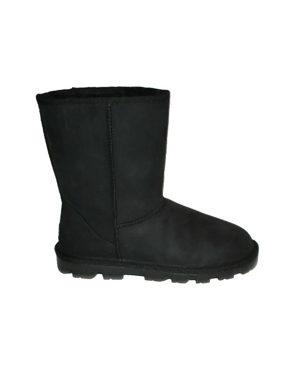 New! UGG Essential Short Shearling Wool Lined Leather Boot Size 7 1111513 DD28
